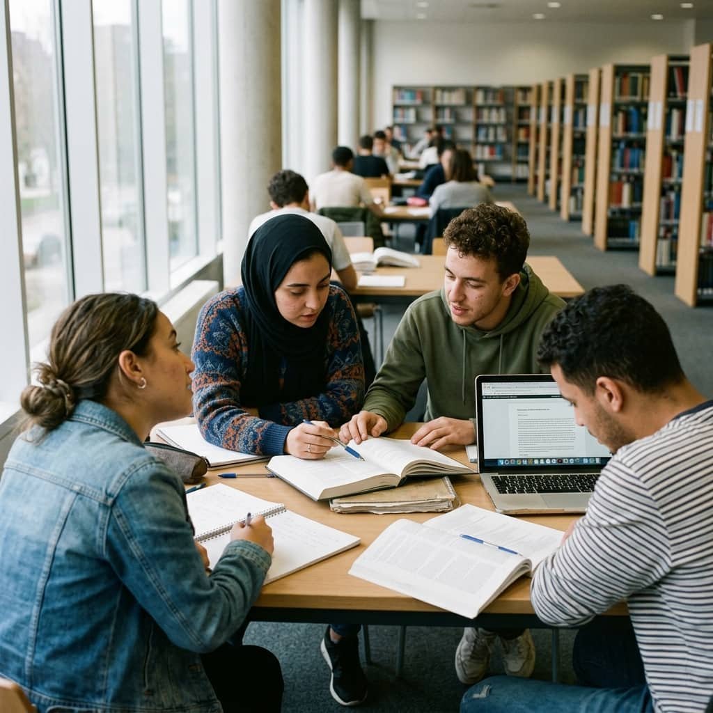 Étudiants préparant la Selectividad à Casablanca avec Dar España by Capstone